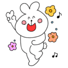 [LINEスタンプ] しろのうさぎさんスタンプ2