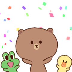 [LINEスタンプ] ブラウンとのんびり日和