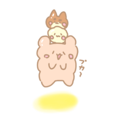 [LINEスタンプ] 空飛ぶどうぶつたち໒꒱【ワンコ♡】