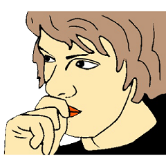 [LINEスタンプ] 表情で訴えるの画像（メイン）