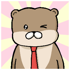 [LINEスタンプ] カワウソ本部長