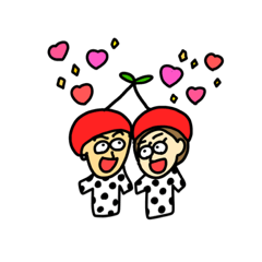 [LINEスタンプ] 2人のゆるい人間