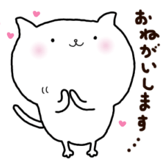 [LINEスタンプ] しろねこちゃん♪ 毎日使えるスタンプ