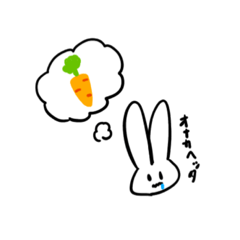 [LINEスタンプ] うさぎの頭