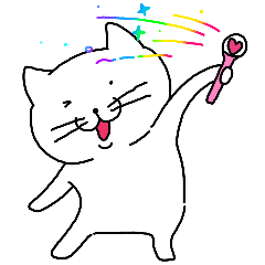 [LINEスタンプ] 口が厚い猫の感情表現