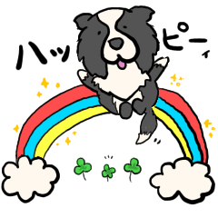 [LINEスタンプ] ボーダーコリー みく福