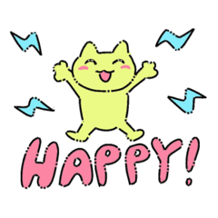 [LINEスタンプ] レトロポップねこちゃん