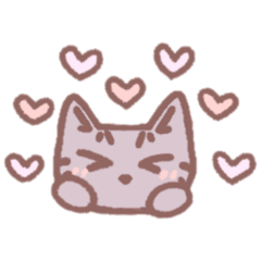 [LINEスタンプ] ねこのミミちゃん 絵文字