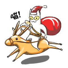 [LINEスタンプ] クリスマスの白猫