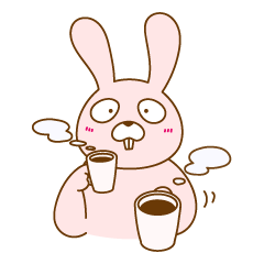 [LINEスタンプ] 桃色うさぎのぴょんす#1