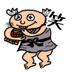 [LINEスタンプ] 小豆洗いさんの動くスタンプ♪