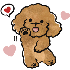 [LINEスタンプ] プードル一番可愛い