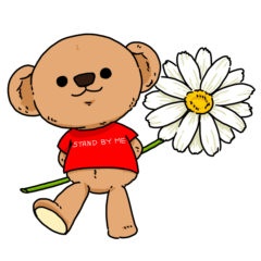 [LINEスタンプ] stand by me bear～いつもそばにいるよ～