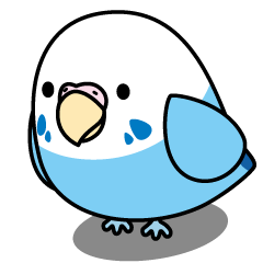 [LINEスタンプ] セキセイインコのネモちゃん(青オパーリン)