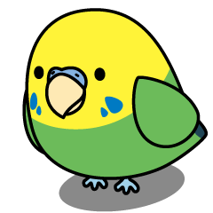 [LINEスタンプ] セキセイインコ（緑オパーリン）