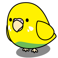 [LINEスタンプ] セキセイインコ（黄ハルクイン）