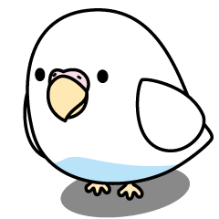 [LINEスタンプ] セキセイインコ（白ハルクイン）