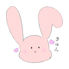 [LINEスタンプ] 耳デカうさぎ(日常)