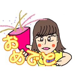 [LINEスタンプ] おもろガールのなぎさちゃん4