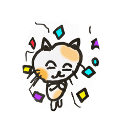 [LINEスタンプ] こなつのねこにゃん16