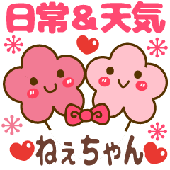 [LINEスタンプ] ねぇちゃんの❤大人の天気＆日常❤敬語も