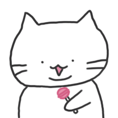 [LINEスタンプ] でぶニャンは今日もお腹がすいている