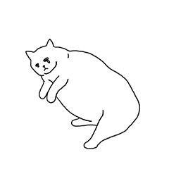 [LINEスタンプ] ねこの写真ヘタクソ選手権