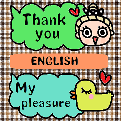 [LINEスタンプ] かわいい英語スタンプ256