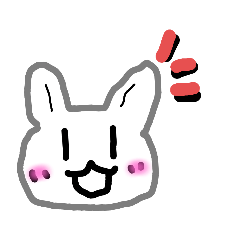 [LINEスタンプ] なつみつひなの、うさうさスタンプ♪