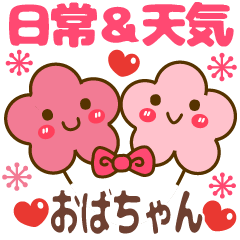 [LINEスタンプ] おばちゃんの❤大人の天気＆日常❤敬語も