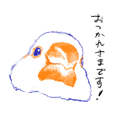 [LINEスタンプ] 一般文鳥