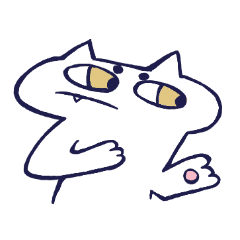 [LINEスタンプ] 嚙み猫アール