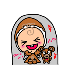 [LINEスタンプ] りくぞーくんとブーちゃん③♡挨拶スタンプ