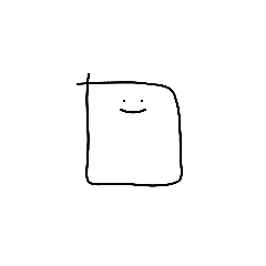 [LINEスタンプ] 【Square..】しかくん