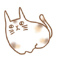 [LINEスタンプ] ゆるい三毛猫さん