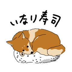 [LINEスタンプ] いなりな柴犬