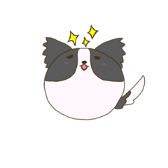 [LINEスタンプ] まん丸ボーダーコリー