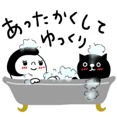 [LINEスタンプ] mottoのSSS×クロネコ☆