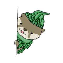 [LINEスタンプ] ゴーヤカワウソ