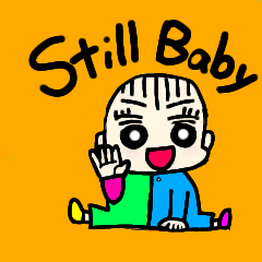 [LINEスタンプ] Still baby (1Y6M)