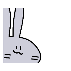 [LINEスタンプ] 耳の長い煩いうさぎ