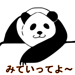 [LINEスタンプ] パンダの毎日使える吹き出し