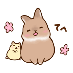 [LINEスタンプ] うさはむスタンプ✳︎