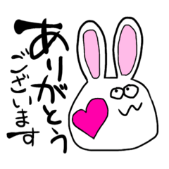 [LINEスタンプ] mayugeusagiの一言