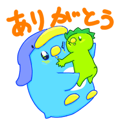 [LINEスタンプ] カッパきゅんとこうていペンギン