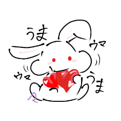 [LINEスタンプ] スノームの「らぶ」《どうぶつの1日》