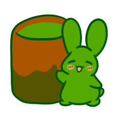 [LINEスタンプ] お茶ウサギさん