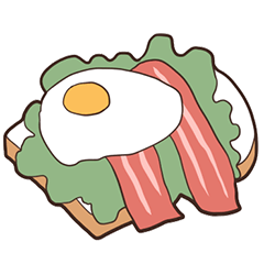 [LINEスタンプ] うちのトーストとマントー