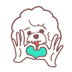 [LINEスタンプ] 綿あめ犬