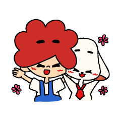 [LINEスタンプ] デイヴィとオリー